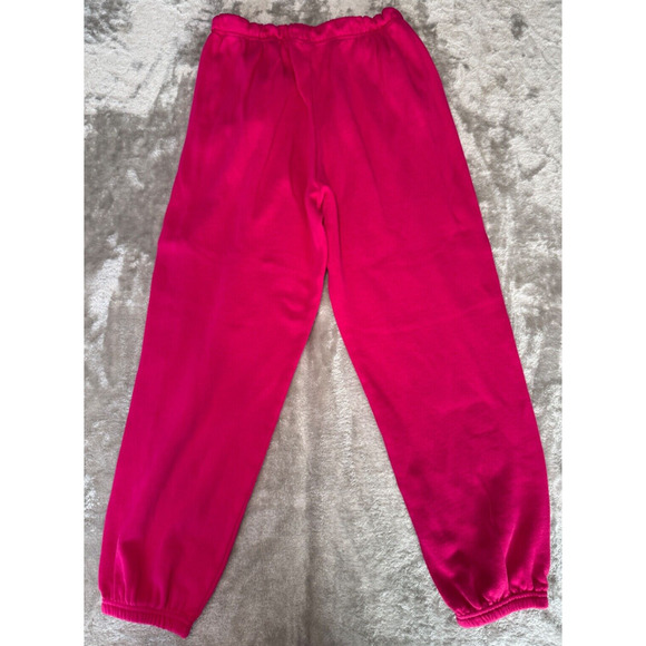 Old Navy Hot Pink Full Zip Sweatshirt Sweatpants Matching Set Womens Medium - Picture 8 of 12